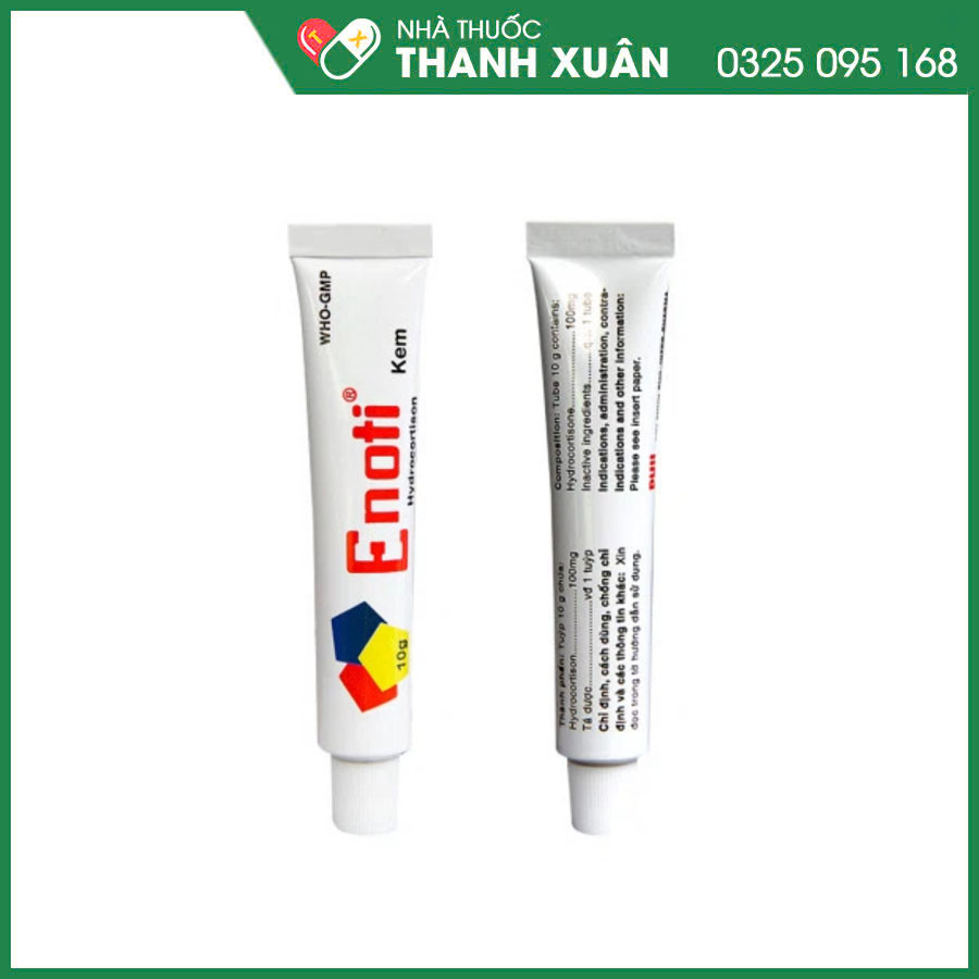 Enoti thuốc điều trị viêm da không nhiễm khuẩn, Eczema cấp, mãn tính, viêm da dị ứng, giảm ngứa hậu môn và hoặc bộ phận sinh dục, phát ban, kích ứng da